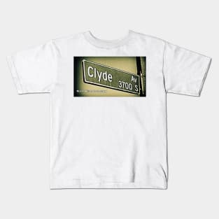 Clyde Avenue, Los Angeles, California by Mistah Wilson Kids T-Shirt